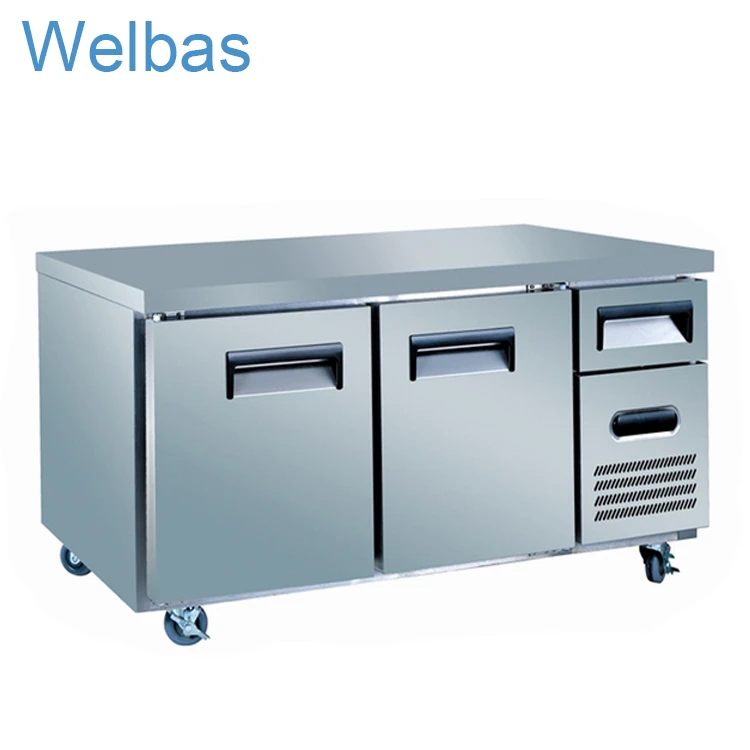 Comercial Chinese Restaurant Hotel Kitchen Equipment Prep Table Refrigerator