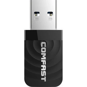 COMFAST CF-812AC Dual Band 2.4G 5.8G 1300Mpbs Mini Wireless Network Card USB WiFi Adapter for Desktop/Laptop