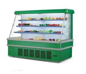 Commercial display refrigerator showcase  fruit vegetable display refrigeration equipment
