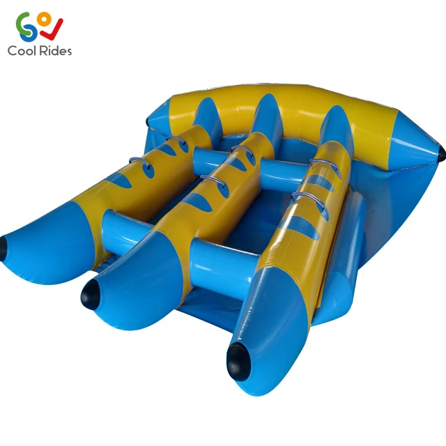 Commercial inflatable fish tube towable,flying inflatable fish boat,inflatable flying water tube