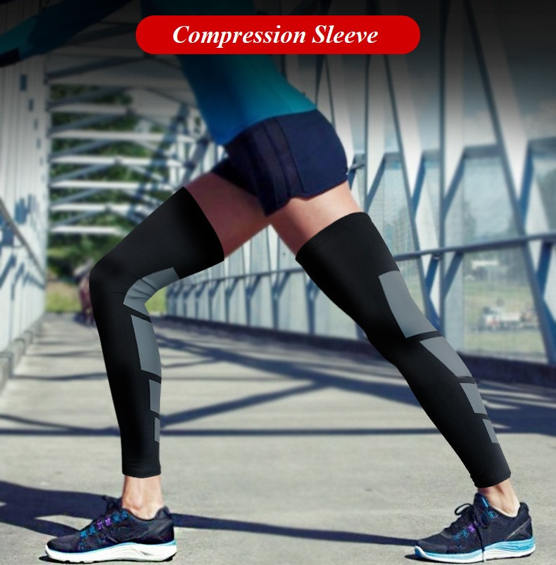 Buy Compression Sports Long Leg Sleeve Knee Support Brace from Hebei ...