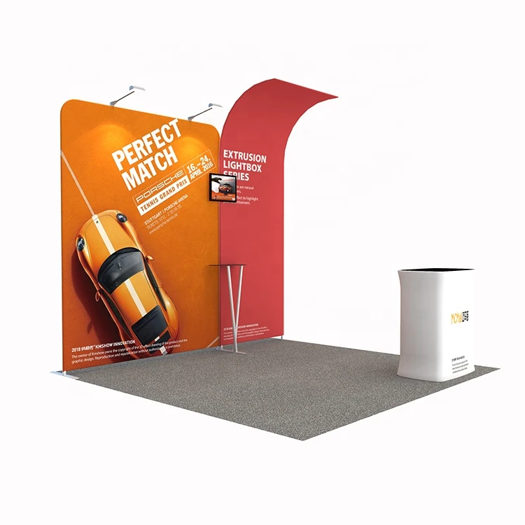 Contracted Simple Installation Standard Aluminium  Portable Exhibition Stand Trade Show Equipment