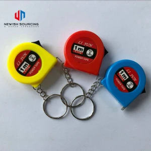 Convenient Mini Key Chain 1 Meter Steel Tape Measure Custom Precision Wear-Resistant Custom Logo Tape Measure