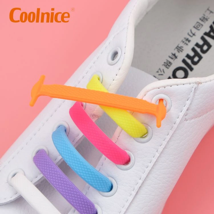 Coolnice Unique Shaped Flexible Waterproof Fashionable Colorful Shoelace