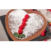 Copper Bakeware Set 2 Pack Cookie Sheet and Heart Shaped Pan