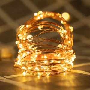Copper wire string light 3M 5M 10M with 3AA battery box