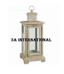 Copper & Wooden Lantern For Home Lighting Decoration