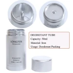 Cosmetic refillable Metallic Cosmetic Makeup Foundation Deodorant Stick Containers