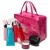 Import Cosmetic train bag pvc bag pu pouch polyester printing cosmetic bag from China