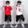 100% Cotton Children Summer Clothes Set Boys T Shirt + Pants Casual Sports Suits 5-14 Years Kids Clothing Casual 2 Piece