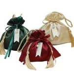Cotton Gift Bags with Drawstring Chocolate Candy Box Accessories Cosmetics Jewelry Gift Box Packaging Wedding Favors for Guests