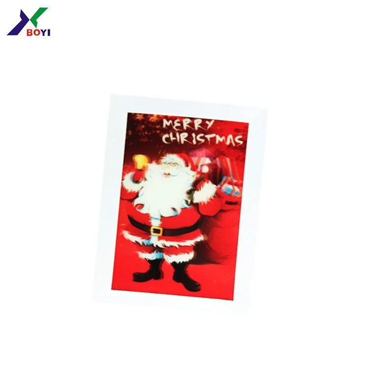 Creative Design 3D Changing Pictures Christmas Greeting Cards