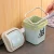 Import Creative household shingle trash can Bathroom waste paper basket living room kitchen plastic with lid trash from China