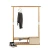 Import Creative indoor multi-functional bamboo floor coat rack with hamper from China
