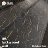 Custom 3D Printing Background UV Coating Marble Wall Panel Board / Marble Sheet for House