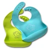 Custom BPA Free Easily Clean Waterproof Baby Bib Soft Baby Silicone Bib