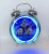 Import custom commercial cartoon and modern style metal quartz table alarm clock digital watch  tube neon light fancy table alarm clock from China