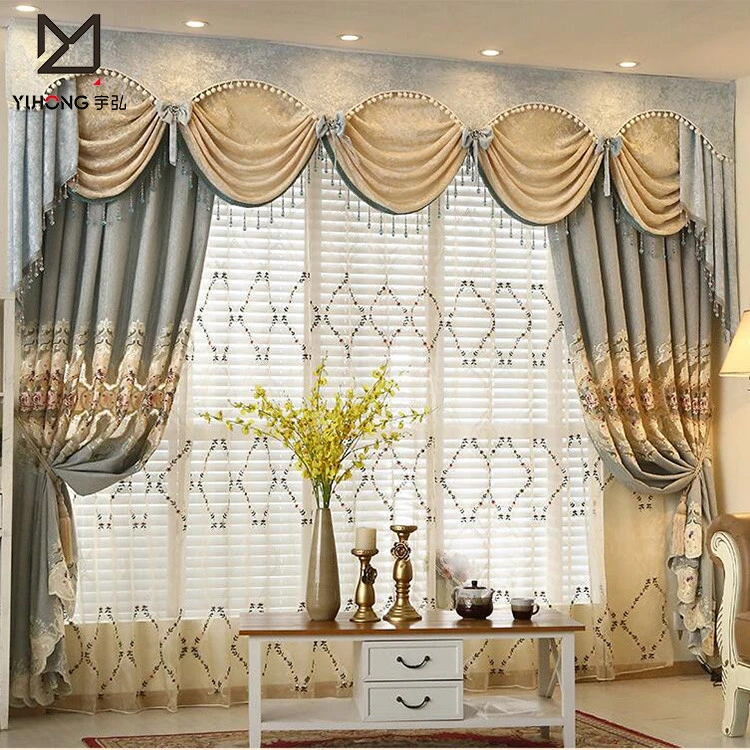 Custom curtains and drapes with luxury curtain rods