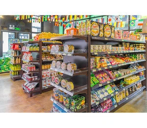 Custom Double-side Supermarket Shelf, New design gondola, Supermarket Equipment