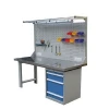 custom industrial stainless steel work bench workbench with tool rack