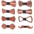 Custom Logo Engraved New Fashion Classic Handmade Wooden Wood Bow Tie for Mens
