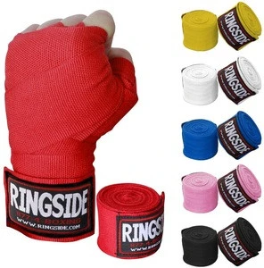 Custom Logo Low Price Inner Fitness Elastic Easy Cotton Tape Boxing Hand Wraps