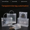 Custom plastic tote bag food packaging bag with you oen logo