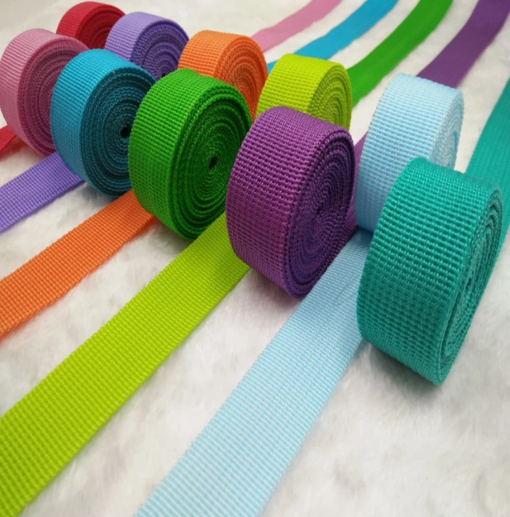 Custom polypropylene PP Ribbon Belt Bag Webbing Pit Pattern Webbing Knapsack Strapping Sewing Bag Belt Accessories