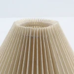 Custom size and color PVC+fabric lamp shade plastic pleated shade for table lamp, wall and pendant light,home hotel light cover