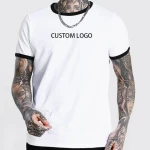 Custom thread plain t shirt sublimation Tshirt loose fit shirts custom logo graphic