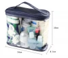 CUSTOM Transparent Cosmetic Bags PVC Makeup Bags Travel Organizer Beauty Case Toiletry Bag Bath Wash Make up Box