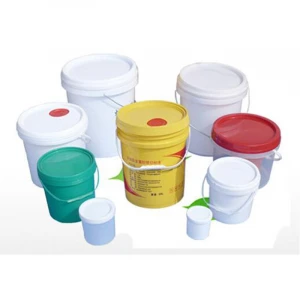 Customized china factory price round paint plastic bucket/pail/drum