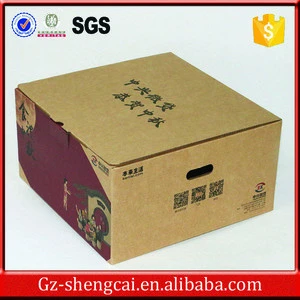 Customized corrugated brown Kraft paper box for mooncake