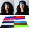 Customized Hair Band Flannel Wrap Custom Headband Women Satin Hair Scarf Tie Head Band Lady Accessories