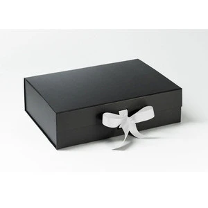 Customized Luxury Folding Gift Box with Ribbon Closure