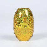 Customized plastic ribbon egg spool, multi colored christmas gift wrapping egg shape ribbon roll