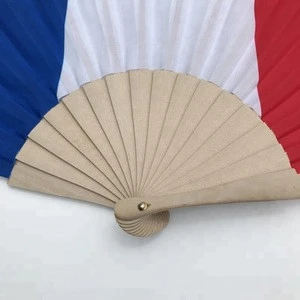 Customized Spanish wood hand fan for promotion & advertisement