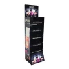 Customized supermarket perfume display shelf cardboard floor display shelf