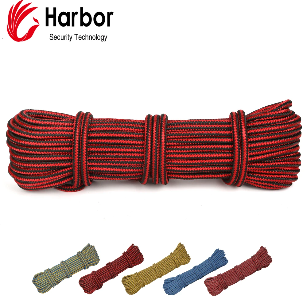Customsized Color Nylon static Rock Climbing Rope Safety Rappelling Rope Mountain Kernmantle Climbing Rope CE approved