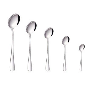 Cutlery Various Size Stainless Steel Spoons For Soup And Coffee