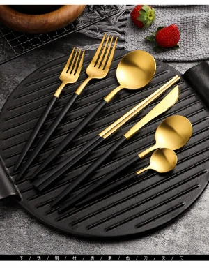 cuttlery 304 stainless steel knife and fork set
