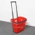 Import DDH-602 Shopping basket 2 wheels supermarket basket 30 L shopping mall basket from China