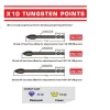 Decut X10 Tungsten Points 90-140 Grain Archery Arrow Point For Hunting Shooting