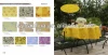 Dining Table Mat for Washable Table Mats Set PVC Table Clothes Waterproof Woven Jacquard Rectangle Fashion Color Everyday CN;GUA