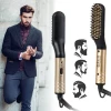 Diozo multifunctional professional electric ceramic hair straightener brush straightening brush hair straightener comb