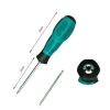 Double Headed Screwdriver Slotted Phillips Head Screwdriver 3*75mm