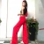 Import Drawstring Solid Stretchy Wide Leg Pants Casual Fashion High Waist Streetwear Outwear Basic Women Trousers from China