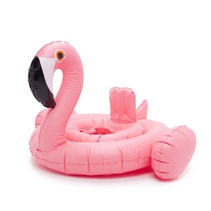 Drop shipping Flamingo Baby Pool Float Flamingos Shape Inflatable baby swimming flamingo ring for seaside