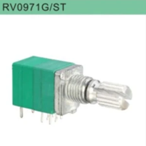 Dual Stereo Gang Rotary Vertical Potentiometer With Push Switch