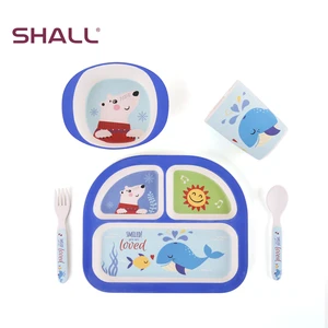 Durable toddler tableware melamine dinnerware sets for kids